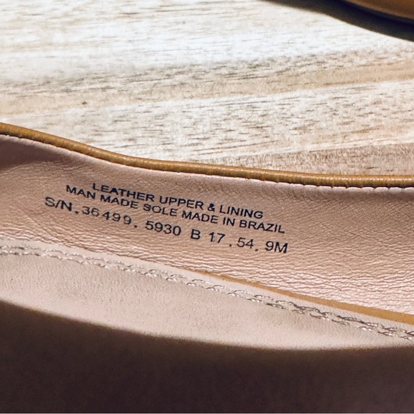 Tory Burch Lowell 2 Ballet Flats Mestico Blonde Leather, Size 9 - Picture 5 of 13